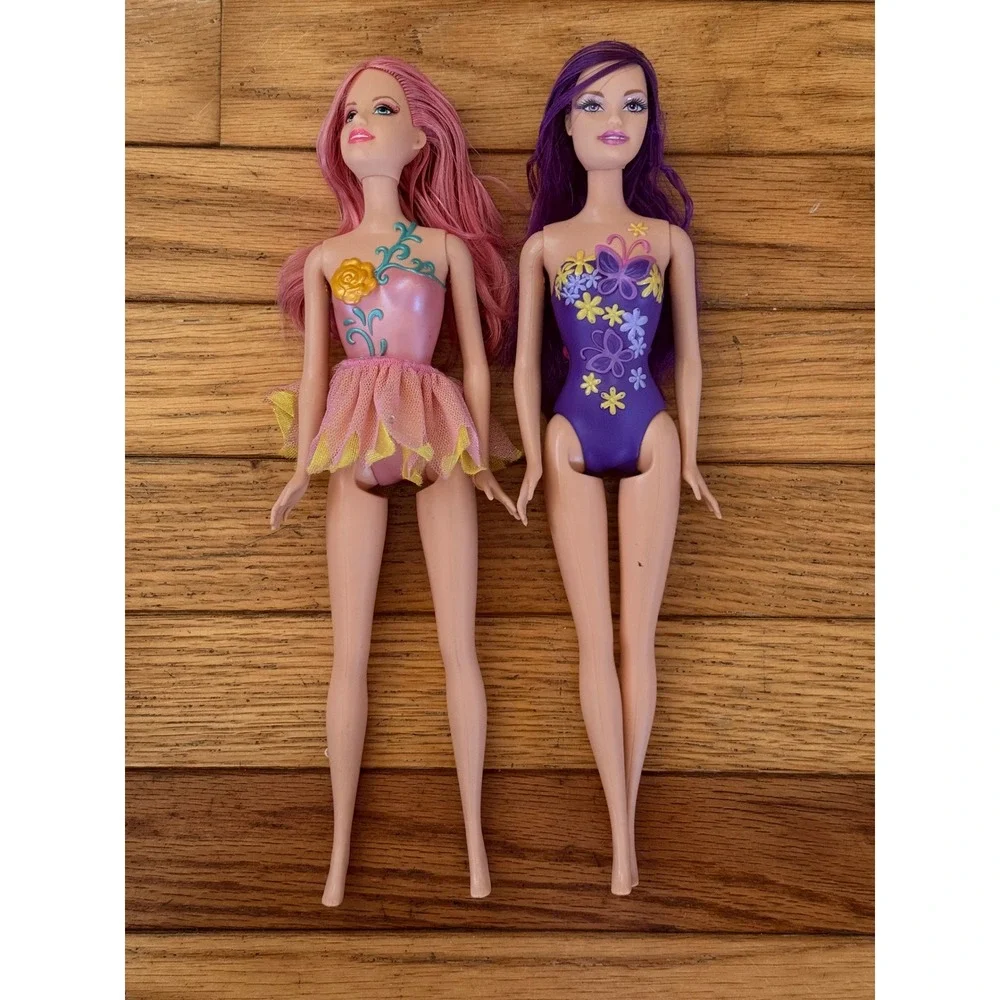 Y2K 2008 Mattel Barbie Fairytopia 2 dolls bundle Barbie Fairy Dolls